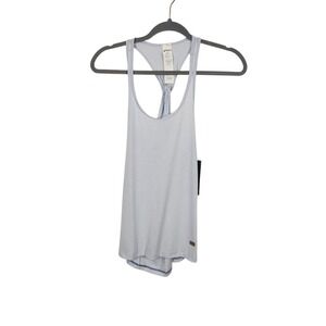 Asics Womens‎ Blue Athletic Twist Tank Top Racerback Sleeveless Activewear - XS